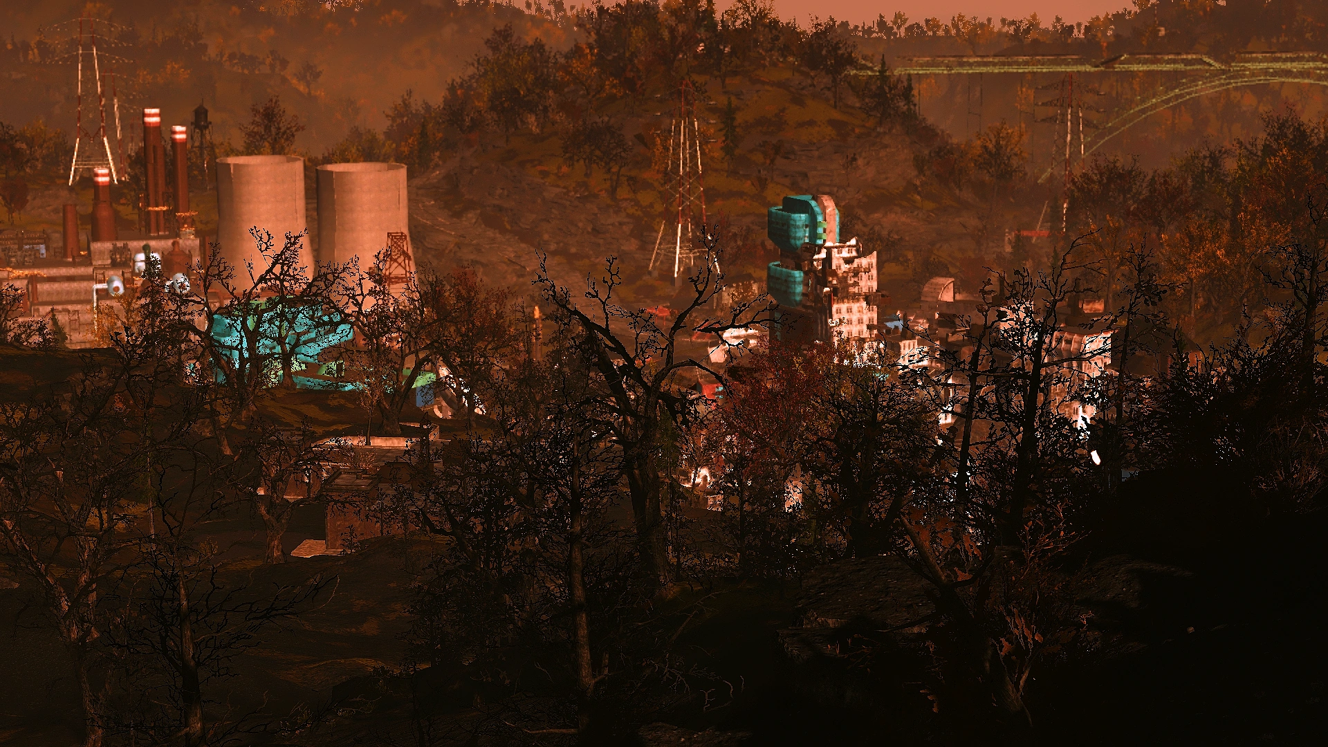 積灰の山からの遠景