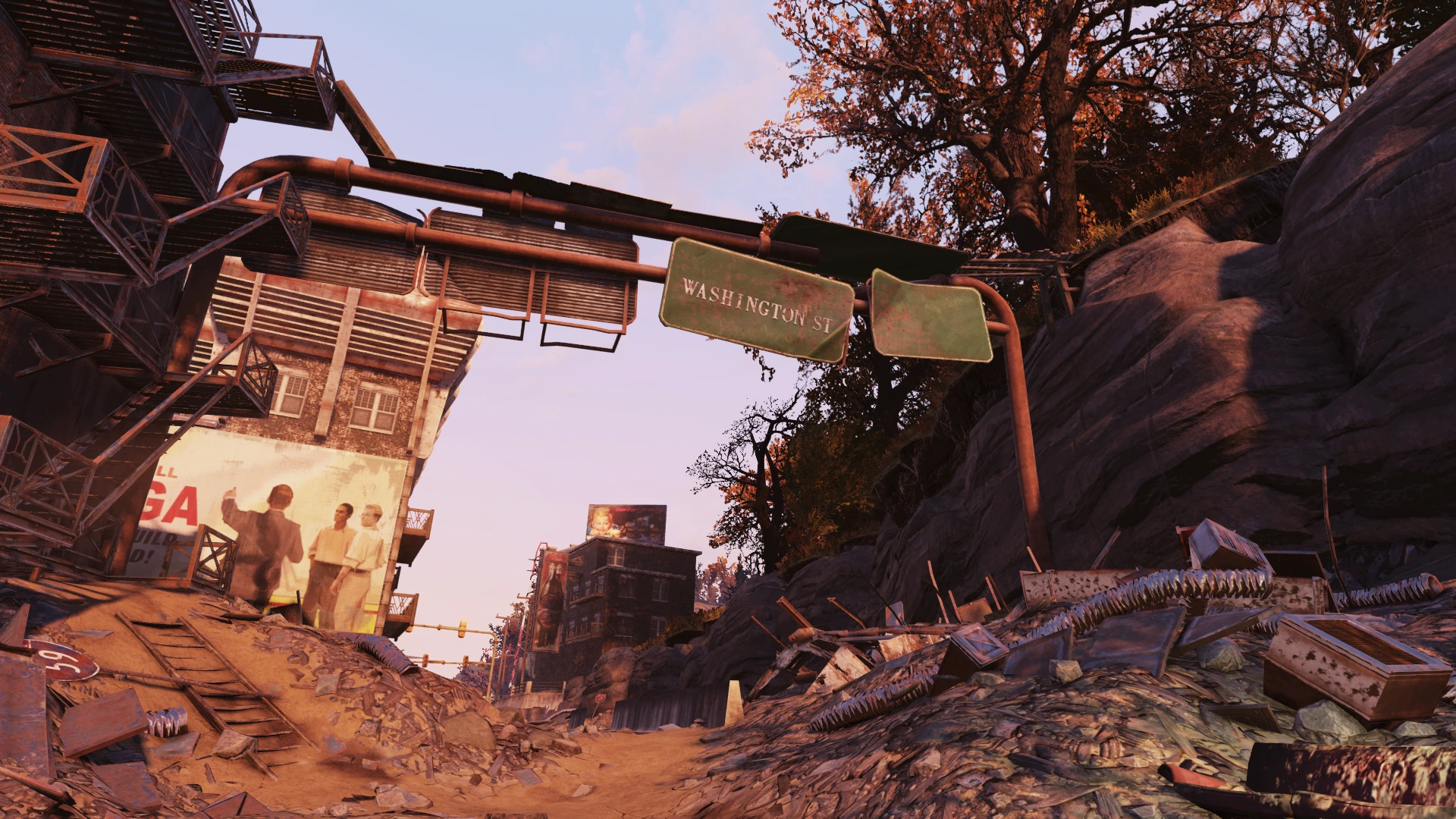 ワシントン通りの標識