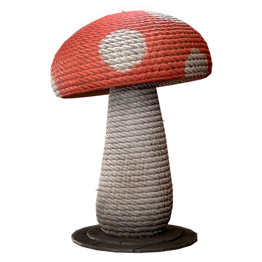 Mushroom scratching post
