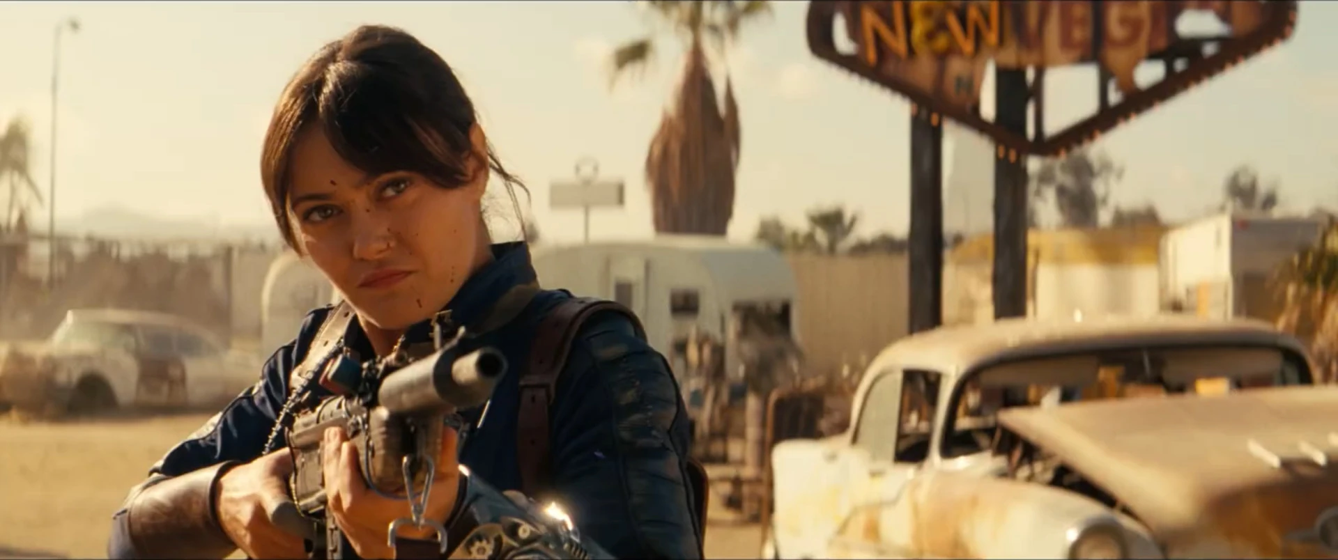 ラジウムライフルを使うルーシー