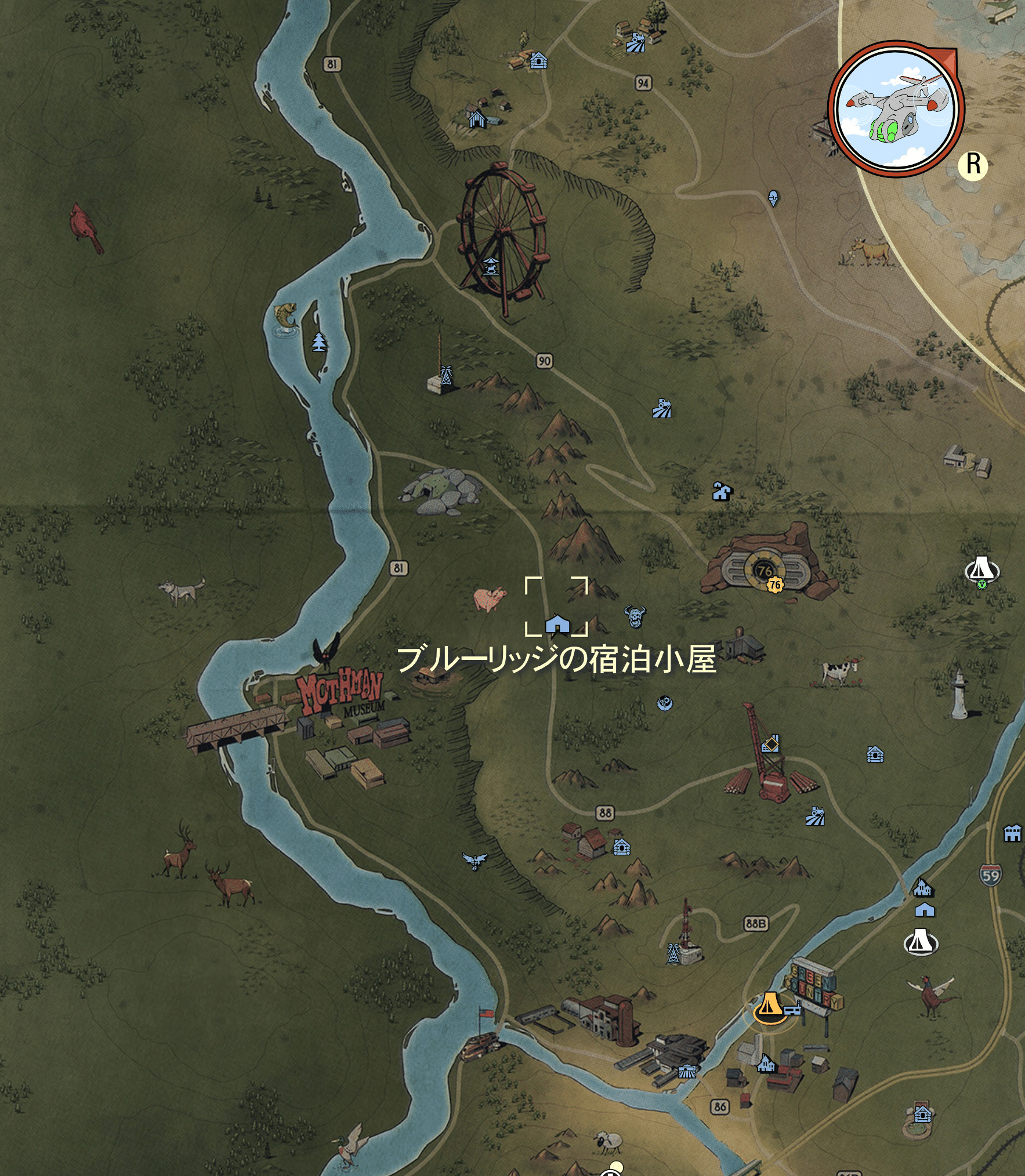 ブルーリッジの宿泊小屋