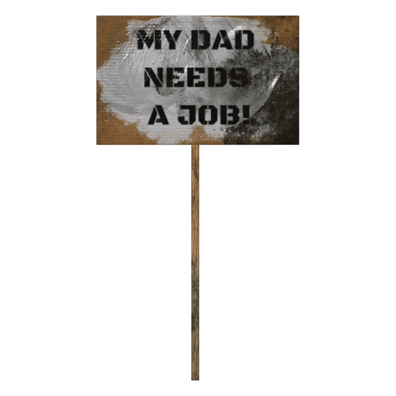 抗議プラカード