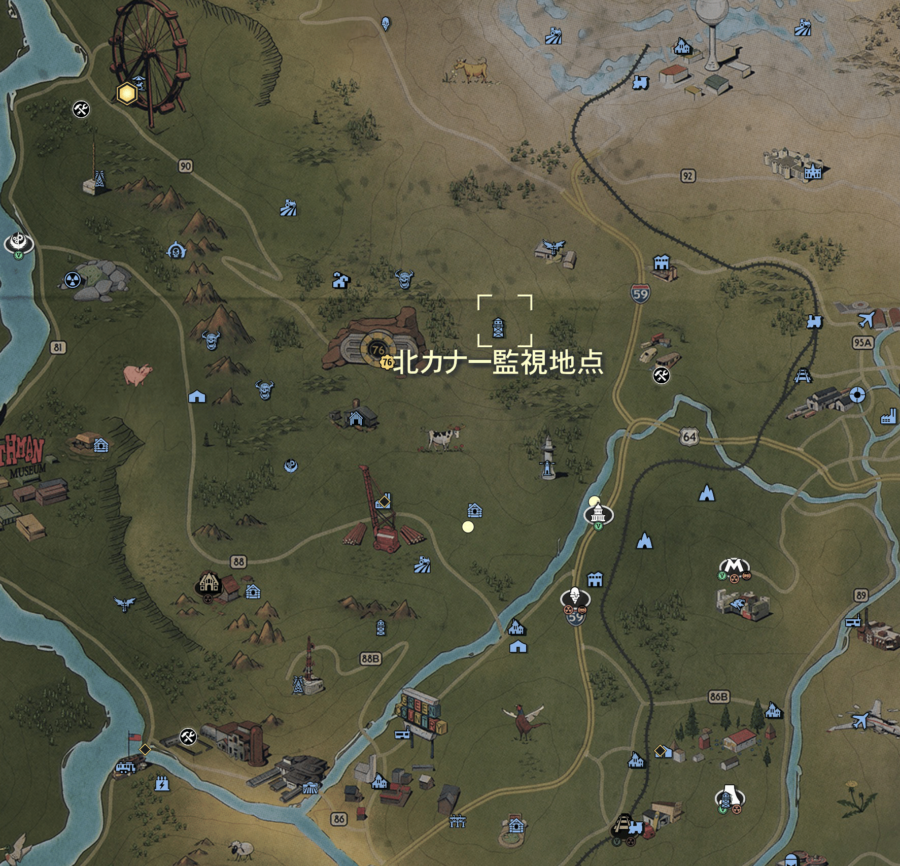 北カナー監視地点