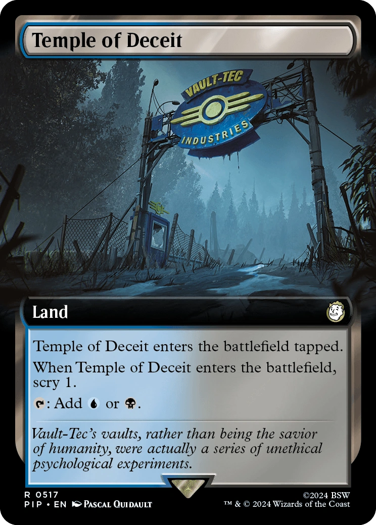 Temple of Deceit Extended Art